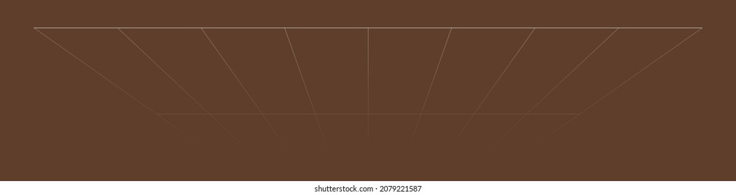 Tilted, skew 3D grid, mesh