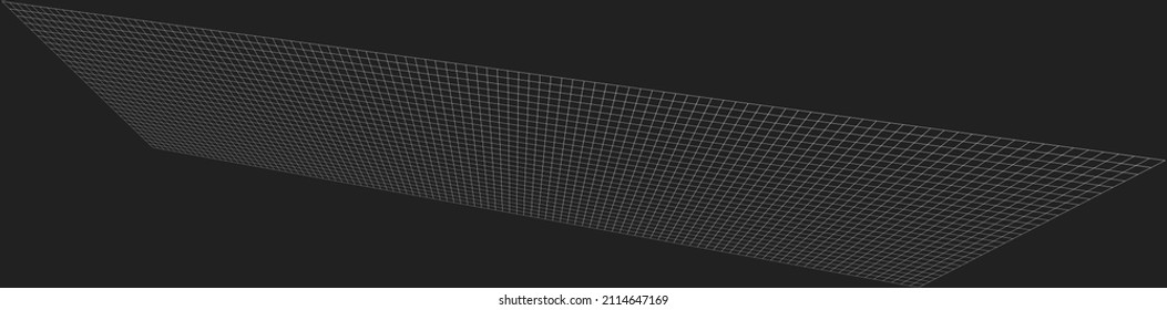 Tilted, skew 3D grid, mesh