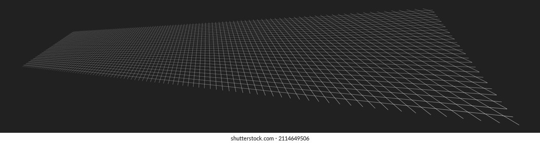 Tilted, skew 3D grid, mesh