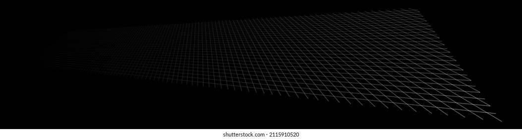 Tilted, skew 3D grid, mesh