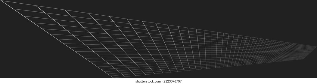 Tilted, skew 3D grid, mesh