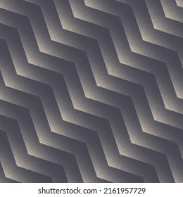 Fondo abstracto de las líneas paralelas de Zigzag inclinadas Strict Seamless Pattern Vector Papel de fondo gris repetitivo de la textura de la estructura geométrica oblicua ondulada a rayas en forma de ondulación oblicua. Ilustración de Arte Retro Gritty