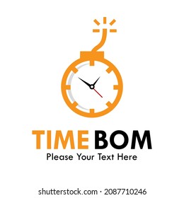 tim bom-Logo-Vorlage zur Illustration
