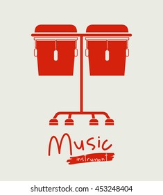 timbal instrument isolated icon design, vector illustration  graphic 