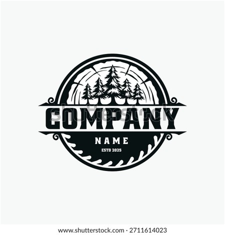 Timber construction company logo design