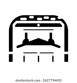 timber framing workshop wood frame glyph icon vector. timber framing workshop wood frame sign. isolated symbol illustration