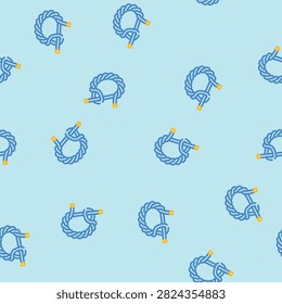 timber hitch nautical knot vector seamless pattern timber hitch nautical knot sign illustration