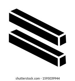 timber icon isolated sign symbol vector illustration - high quality black style vector icons
