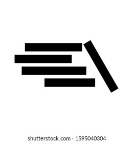timber icon isolated sign symbol vector illustration - high quality black style vector icons
