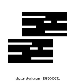 timber icon isolated sign symbol vector illustration - high quality black style vector icons
