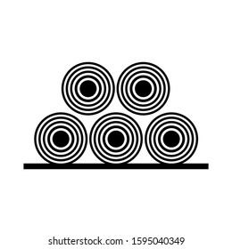 timber icon isolated sign symbol vector illustration - high quality black style vector icons
