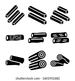 timber icon isolated sign symbol vector illustration - Collection of high quality black style vector icons
