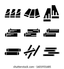 timber icon isolated sign symbol vector illustration - Collection of high quality black style vector icons
