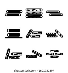 timber icon isolated sign symbol vector illustration - Collection of high quality black style vector icons
