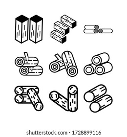 timber icon or logo isolated sign symbol vector illustration - Collection of high quality black style vector icons
