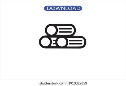 Icono de madera o logotipo aislado símbolo de signo ilustración vector ilustración - iconos vectoriales de estilo negro de alta calidad.