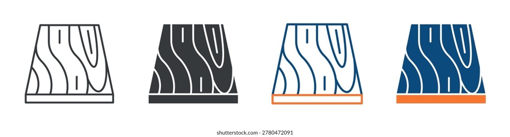Timber Icon Set Multiple Style Collection