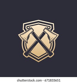 timber industry, equipment vector logo