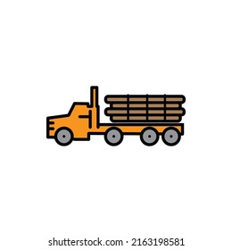 vector de la industria de la madera para la presentación de iconos de símbolo del sitio web