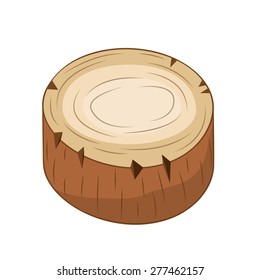 timber isolated illustration on white background