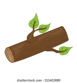 timber isolated illustration on white background