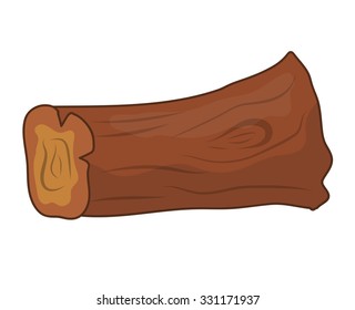 timber isolated illustration on white background