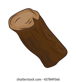 timber isolated illustration on white background
