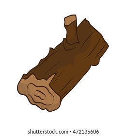 timber isolated illustration on white background