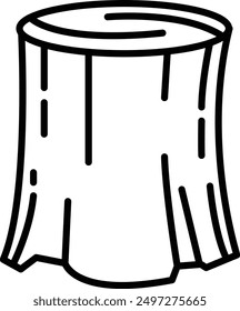 A Timber in line icon style