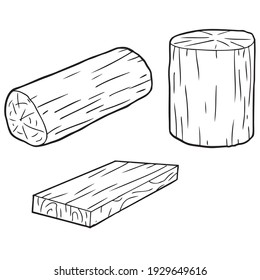 timber line vector illustration,
isolated on white background.top view