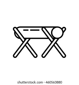 timber linear icon. Thin line design