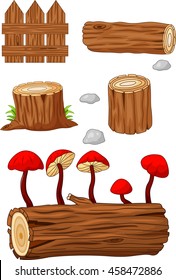 Timber and stump cartoon