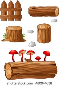 Timber and stump cartoon