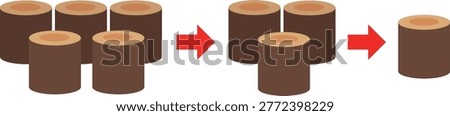 Timber supply instability concept linked to log shortage and maritime disruption