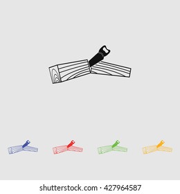 timber vector icon for web and mobile