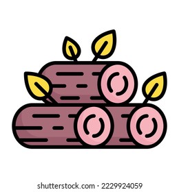 timber, wood, firewood icon in modern style for website mobile logo app UI design. simple vector icon. 