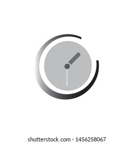 time abstract icon logo design