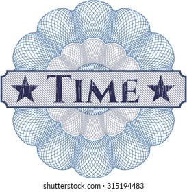 Time abstract rosette