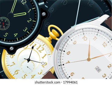 Time abstract. Vector background.