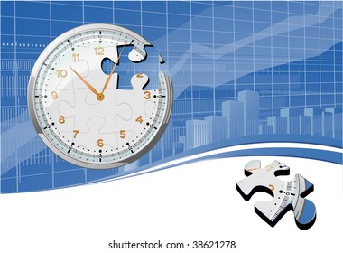 Time abstract. Vector template.