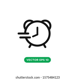 time alarm clock icon design template 