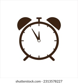 time alarm clock  icon isolated on background
