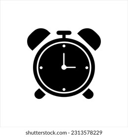 time alarm clock  icon isolated on background