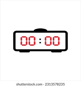 time alarm clock  icon isolated on background