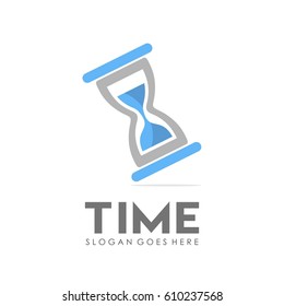 Time and alarm clock logo full vector 