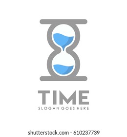 Time and alarm clock logo full vector 