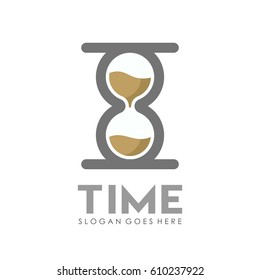 Time and alarm clock logo full vector 