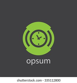 time alarm cut identity template icon design element