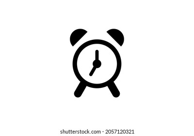 Icono de alarma de tiempo Icono ilustración de vector de reloj simple
