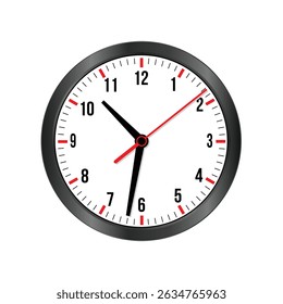 Time Alarm Sign Business Concept. Clock Icon. Watch Face. Flat Style Illustration. Vector Illustration